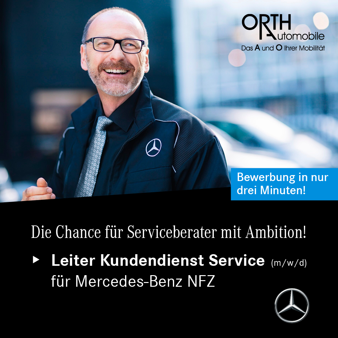 Orth Leiter Kundendienst (m/w/d) Service, Mercedes-Benz NFZ
