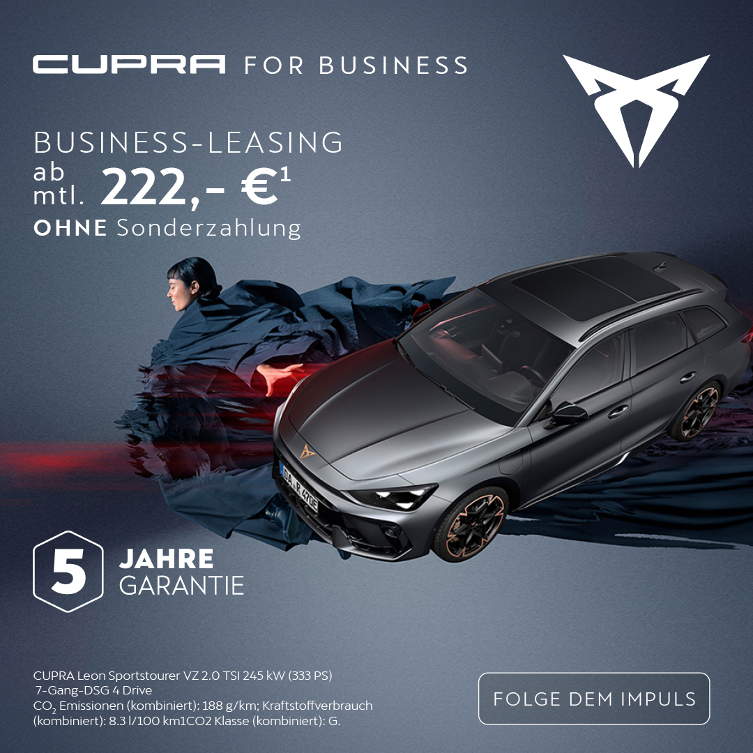 BB Online Cupra Leon Gewerbeleasing Angebot